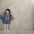 thumbnail image 5 of ZHaobin Autumn New Baby Girls Denim Hooded Sweatshirt Infant Toddler Long Sleeve Casual Coat Fashion Boys Loose Hoodie Children Clothes (blue,24M  90CM), 5 of 7