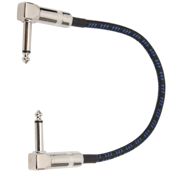 Câble Audio d'Instrument, Angle Droit à Angle Droit Rétro Basse Capacité Cuivre Cordon de Basse pour Microphone pour