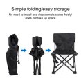 thumbnail image 3 of Greeniant Silla de camping, taburete de pesca, suministros para exteriores, accesorios para barbacoa, diseño plegable, comodidad, carpas Ropa blanca, 3 of 6