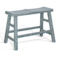 thumbnail image 1 of Rena Counter Height Bench, 33 Inch Seagrass Green Mahogany Wood Frame, 1 of 5