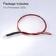 thumbnail image 4 of Uxcell DC 12V 3mm Pre Wired LED Round Top Clear Lens, Diodos Emisores de Luz con Luz Roja Intermitente de Borde 15 Piezas, 4 of 4