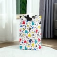 thumbnail image 6 of Yayeee Freestanding Laundry Hamper with Handle Collapsible Large Storage Basket for Clothes, Colorful Triangles, 6 of 7