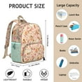 thumbnail image 6 of Corgi Dog and Flower Florals Backpack Backpack for School,Cute School Bag,Schoolbag with Adjustable Shoulder Straps & Padded Back,13.8"x11.4"x6", 6 of 6