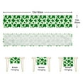 thumbnail image 2 of JOOCAR St. Patrick's Day Table Runner, Dark Green Clover Yellow Particles 13x72 Inch Table Runner, Suitable for St. Patrick's Day Kitchen Dining Table Table Holiday Decoration, 2 of 5