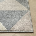 thumbnail image 4 of Well Woven Isometry Geometric Grey Triangle Area Rug 5x7 (5'3" x 7'3"), 4 of 8