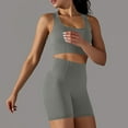 thumbnail image 1 of Women Fashion Casual Spring Summer Sleeveless Round-Neck Blouses Shirts Sets, 1 of 1
