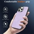 thumbnail image 3 of for iPhone 14 Pro Max Case, Premium PU Leather TPU Case, Compatible with Magsafe, Ultra Slim Non-Slip Anti-Scratch Shock-Absorbent Phone Cover for iPhone 14 Pro Max, Purple, 3 of 11