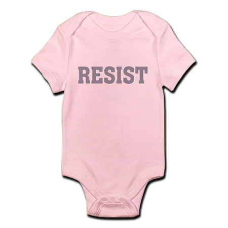 

CafePress - Resist Typography In Grey Body Suit - Baby Light Bodysuit