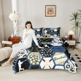 thumbnail image 4 of Castle Fairy Adults Female Men Baseball Gamer Bedding Comforter Set 2pcs,Abstract Honeycomb Hexagon Twin Comforter Sets Microfiber,Sport Theme Breathable Bedding Set,Microfiber Bedroom Decor, 4 of 8