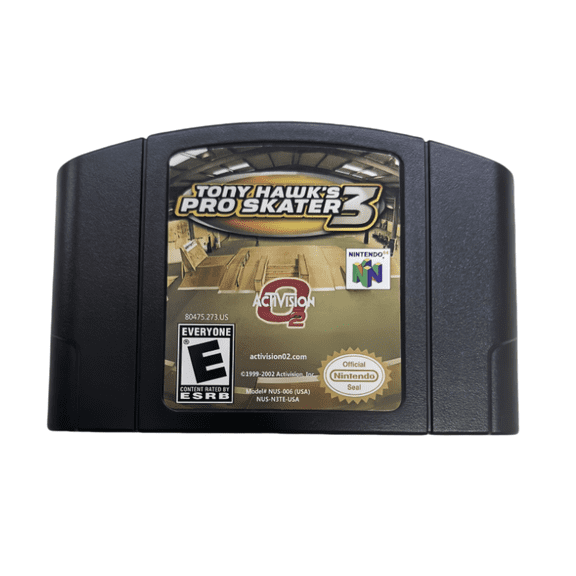 Tony Hawk's Pro Skater 3  N64 Game Cartridge (US Version)​​