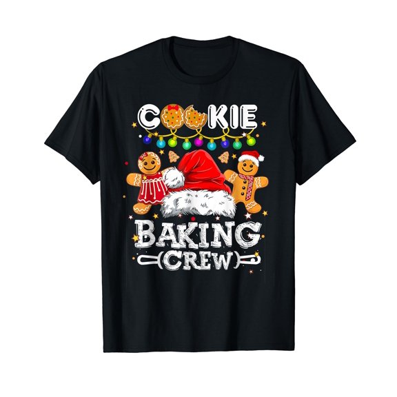 Cookie Baking Crew Christmas Pajamas Funny Family Xmas Gifts T-Shirt