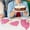 pink_New#2223, variant on Cute Pink Love Heart Disposable Paper Dessert Tray - 1-Pack 7.87x9 inch Hygienic Party Supplies for Weddings, Birthdays, and Special Occasions - Romantic Design Eco-Friendly Cake