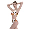 thumbnail image 3 of Kdxio Autumn Gnomes for Womens High Waisted Bikini Top Sports Style Two Piece Bathing Suits, 3 of 5