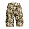 thumbnail image 4 of Hearthz Camo Mens Cargo Shorts Relaxed Fit Breathable Men's Athletic Shorts Hiking Camping Shorts Men with Zipper Pocket, 4 of 4