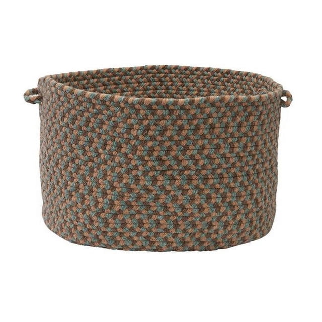 Colonial Mills Boston Common Utility Basket, 14 by 10-Inch, Driftwood Teal