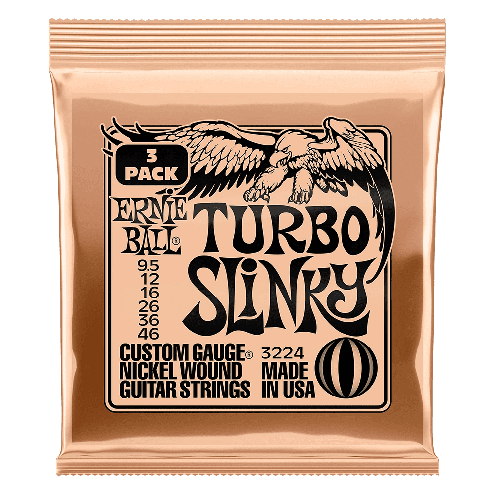 Ernie Ball Not Even Slinky 12-56 Gauge Nickel Wound Electric Guitar Strings, 3 Pack
