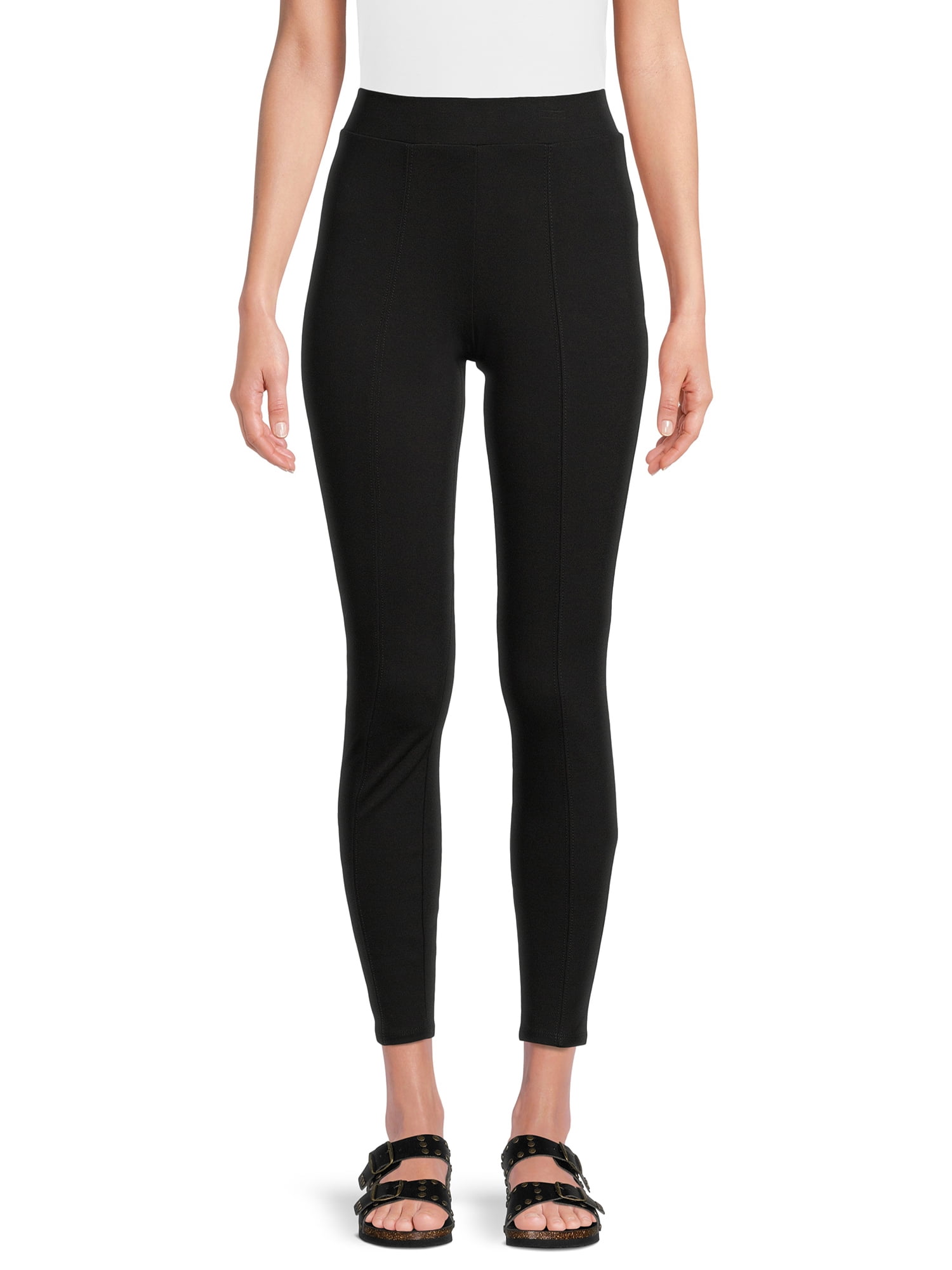 Time and Tru Women's High Rise Ponte Jeggings - Walmart.com