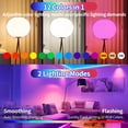 thumbnail image 4 of E26 Rechargeable Light Bulb with Remote and Timer, Battery Backup Bulb for Sconces and Lamps, Hanging LED Light Bulb with Hook for Camping Tent, Dimmable, 12 Colors Temperatures, 2 Pack, 4 of 7
