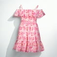 thumbnail image 4 of French Connection Girls' Off-Shoulder Floral Smocked Sundress with Ruffle for Kids (Sizes 4-16), 4 of 9