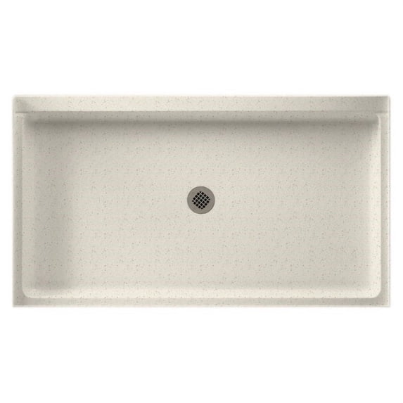 Swan SS-3460-058 60.375-in D x 34.188-in W x 5.5-in H Solid Surface Shower Base in Tahiti Matrix