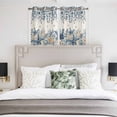 thumbnail image 3 of Blue Coastal Starfish Kitchen Curtains Window Panels, Beach Nautical Shell Eucalyptus Rustic Insulated Window Treatment Curtain, Grommet Curtains for Bedroom/Living Room/Bathroom, 2 Piece 52"Wx45"L, 3 of 8