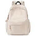 thumbnail image 1 of Mochila Unineovo School para adolescentes y niñas de pana beige, 1 of 9