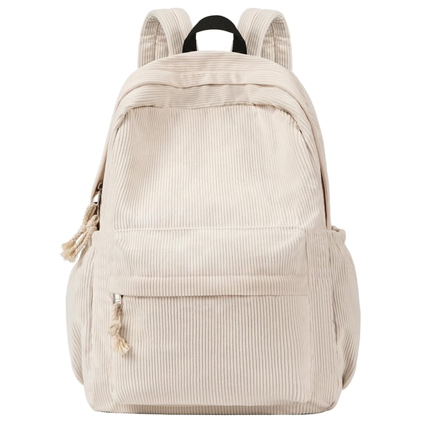 Mochila Unineovo School para adolescentes y niñas de pana beige