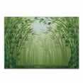 thumbnail image 1 of Bamboo Print Cutting Board, Image of Bamboo Trees in Rain Forest Far Eastern Wildlife Tropical Nature Inspired, Decorative Tempered Glass Cutting and Serving Board, Small Size, Green, by Ambesonne, 1 of 1