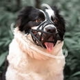 thumbnail image 4 of Bozal para Perro Cesta De Goma Suave Bozales Transpirables Correas Ajustables para Perros Pequeños, Medianos Y Grandes Permite Beber Agua Y Jadear Antimordeduras Previene Masticar, 4 of 5