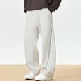 thumbnail image 2 of Baggy Sweatpants Men Sevevn Mens Baggy Sweatpants Wide Leg Track Pants Fall Stretch Casual Pants Streetwear, 2 of 9