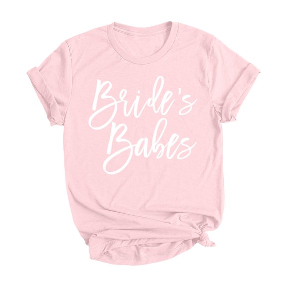 Bridal Wedding Party Print T-Shirts for Bride, Bridesmaids, etc., Comfortable, Stylish for Celebrations