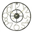 thumbnail image 2 of Karina Metal Round Modern Farmhouse Wall Clock, 2 of 6
