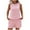 Pink, variant on Cameland Womens Summer 2 Piece Outfits Vacation Casual Trendy Tank Tops Matching Shorts Sets Sleeveless Casual Outfits