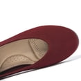 thumbnail image 3 of Ataiwee Women's Wide Width Flats Shoes - Classic Knitted Breathable Ladies Slip on Dress Ballet Shoes., 3 of 7