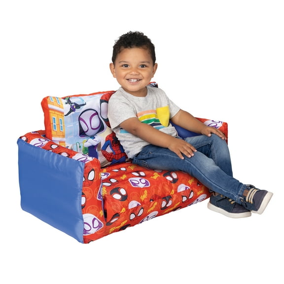 Spidey & His Amazing Friends 2-In-1 Indoor Inflatable Sofa Bed Suggested for Children Ages 2 to 5 Years
