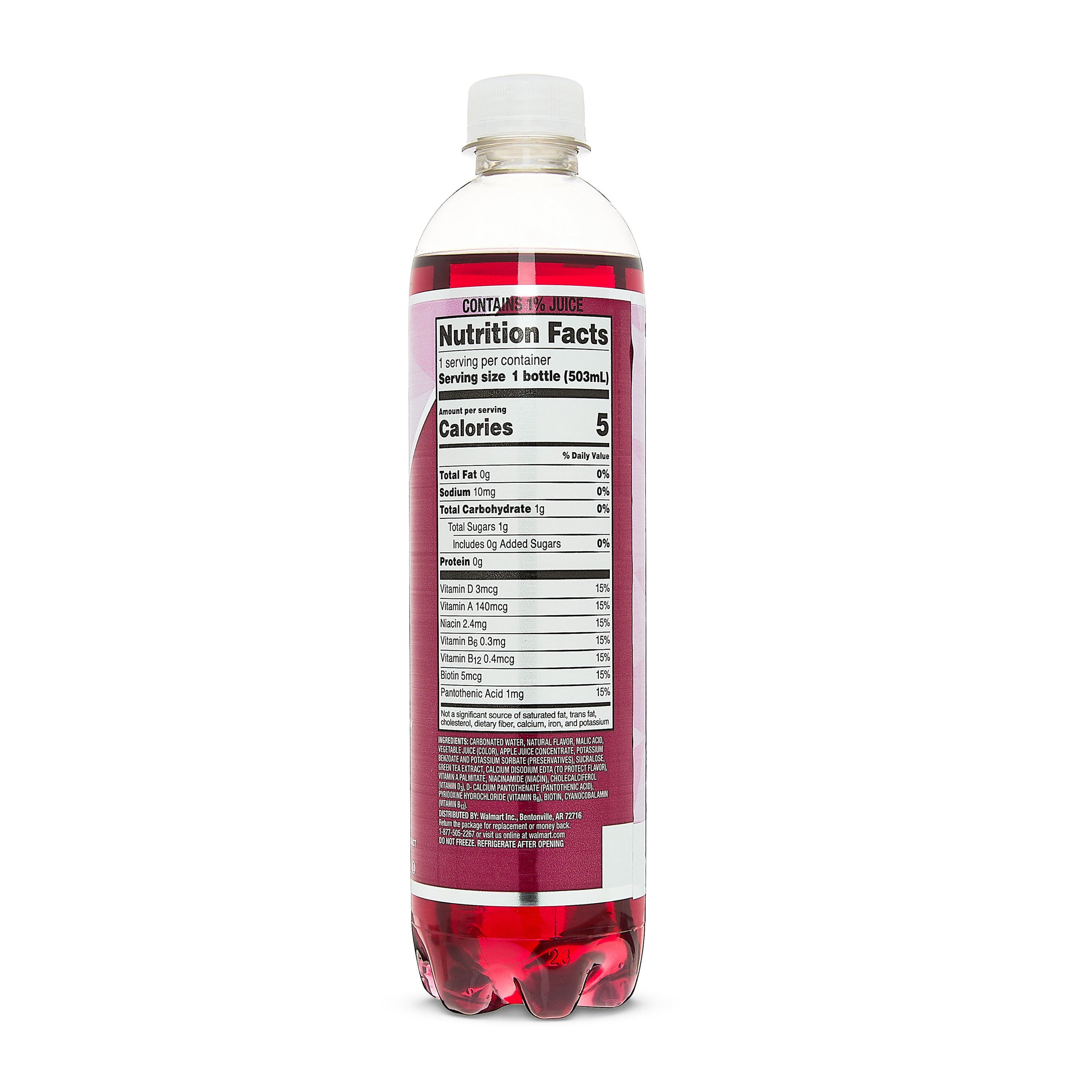Clear American Huckleberry Sparkling Water, 17 fl oz Bottle