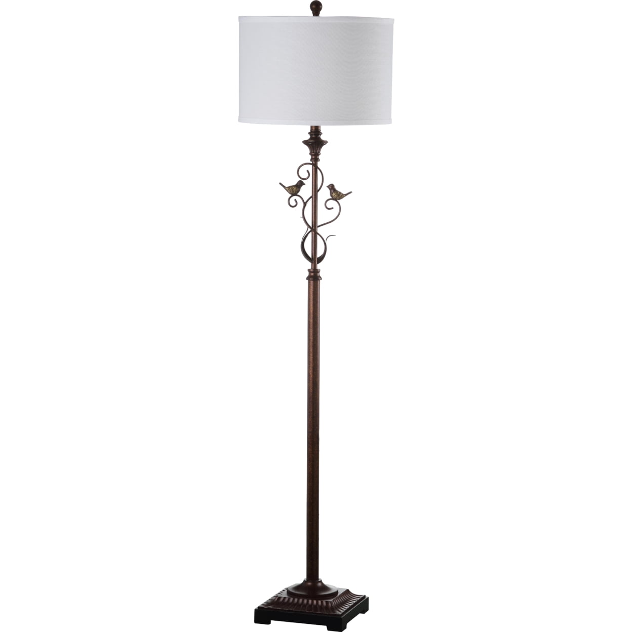 Safavieh Birdsong 61 in. H Antique Floor Lamp, Oil-Rubbed Bronze