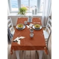 thumbnail image 3 of Japanese Style Rectangle Tablecloth, Vintage Art Cranes Ocean Wave Red Waterproof & StainResistant Tablecloth, Washable Oil-proof Table Cover for Dining/Party/Wedding/Camping/Buffet 60x84 In, 3 of 9