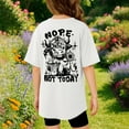 thumbnail image 7 of Tween Girls Casual Short Sleeve T Shirt Crewneck Printed Top Clothing White Size 10-11T, 7 of 7