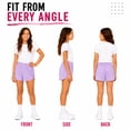 thumbnail image 2 of RBX Girls Dolphin Athletic Shorts Breathable Mesh Gym Activewear 2 Pack, 2 of 7