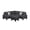 DGray, variant on ASINMAK 97" L Shaped Couch Faux Leather Sectional Couch Upholstered 3 Pieces Sofas for Living Room with Chaise, Ottoman with Storage for Office and Small Apartment, Black
