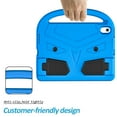 thumbnail image 5 of Nalacover Portable Heavy Duty Case for iPad 10th Generation 10.9" 2022, EVA Shockproof Armor Military Grade Lens Protection Case with Kids Friendly Handle Foldable Stand Bracket Case, Blue, 5 of 10