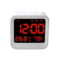 thumbnail image 1 of Reloj despertador digital Gloria Snooze con temperatura y higrómetro LED, 1 of 8