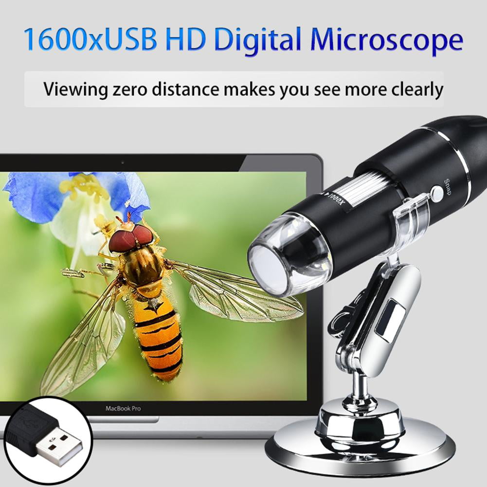 Rechargeable USB Microscope Black Veroyi Wireless Digital Microscope 1080P 50X to 1000X WiFi Pocket Magnification Magnifier 