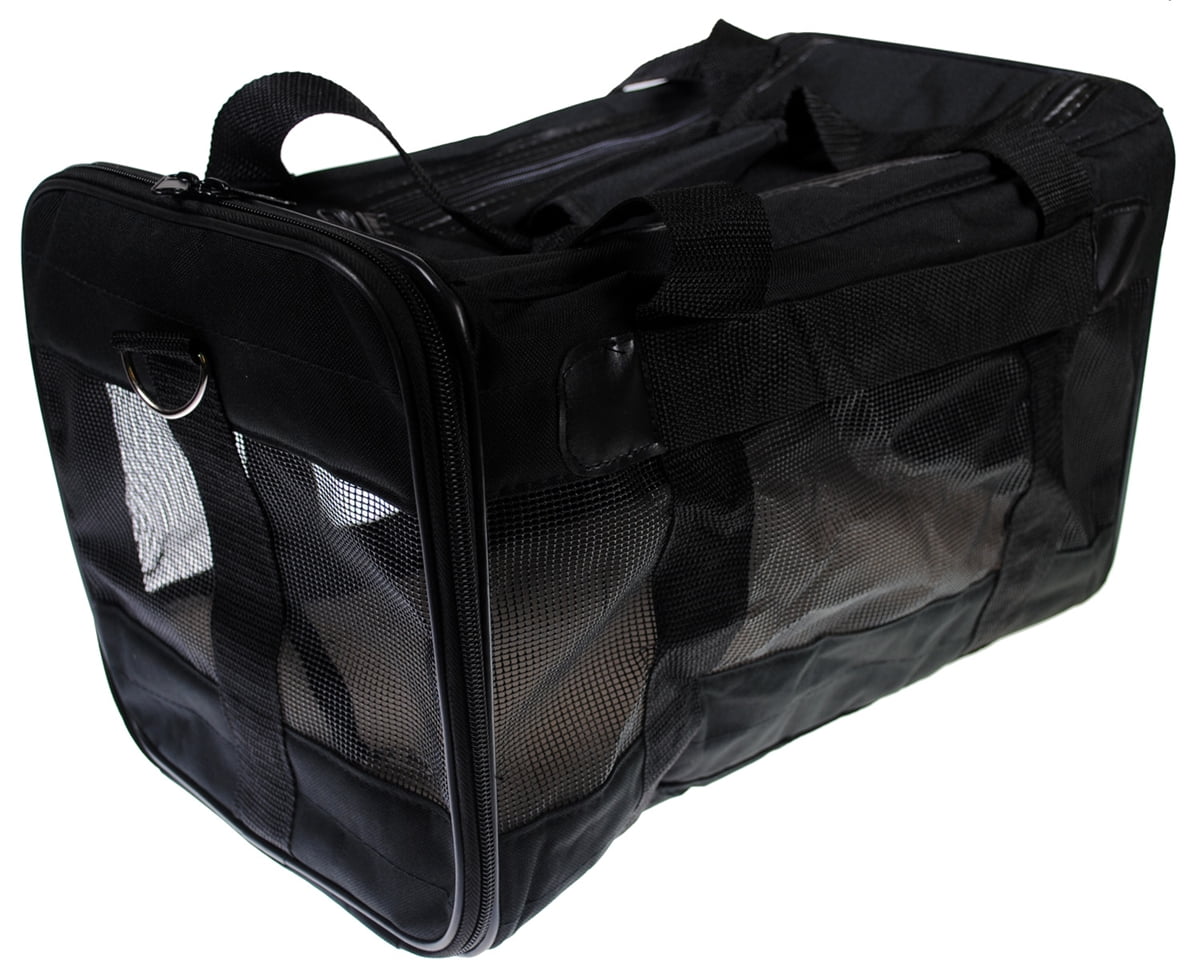 Soft Sided Pet Kennel Cab / Carrier 19.5Lx10Wx11H Black