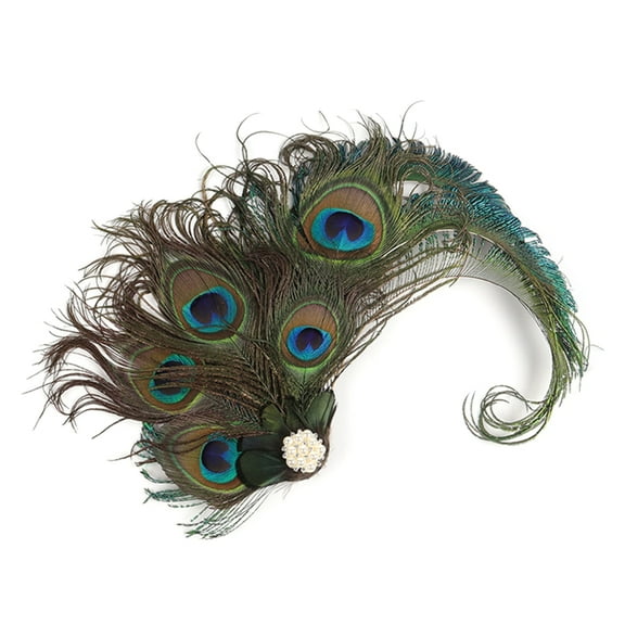 1920s PeacocksFeat--Hair Clip PeacocksFeat--HeadpieceFeat--Barrettes