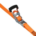 thumbnail image 4 of 2pack 14ft Heavy Duty Ratchet Tie-Down Straps with Rubber-Coated S Hooks, 4 of 9