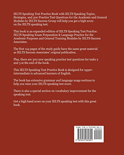IELTS Speaking Test Practice Book: with IELTS Speaking Topics