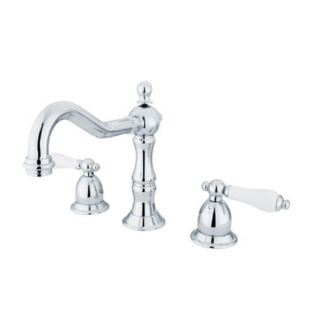UPC 663370025310 product image for Kingston Brass Heritage Double Handle Widespread Bathroom Faucet with Brass Pop- | upcitemdb.com