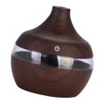 thumbnail image 3 of Wood Grain USB LED Oil Diffuser Mute Humidifier , Dark Brown, 115x110x110mm A Dark Brown 300ML, 3 of 8